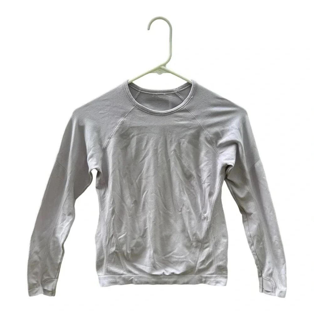 Athleta Lavender Seamless Athletic Long Sleeve // size XS